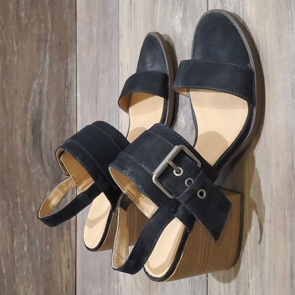 Universal Thread Women block heels sandals shoes  sz 8.5 - Picture 2 of 11